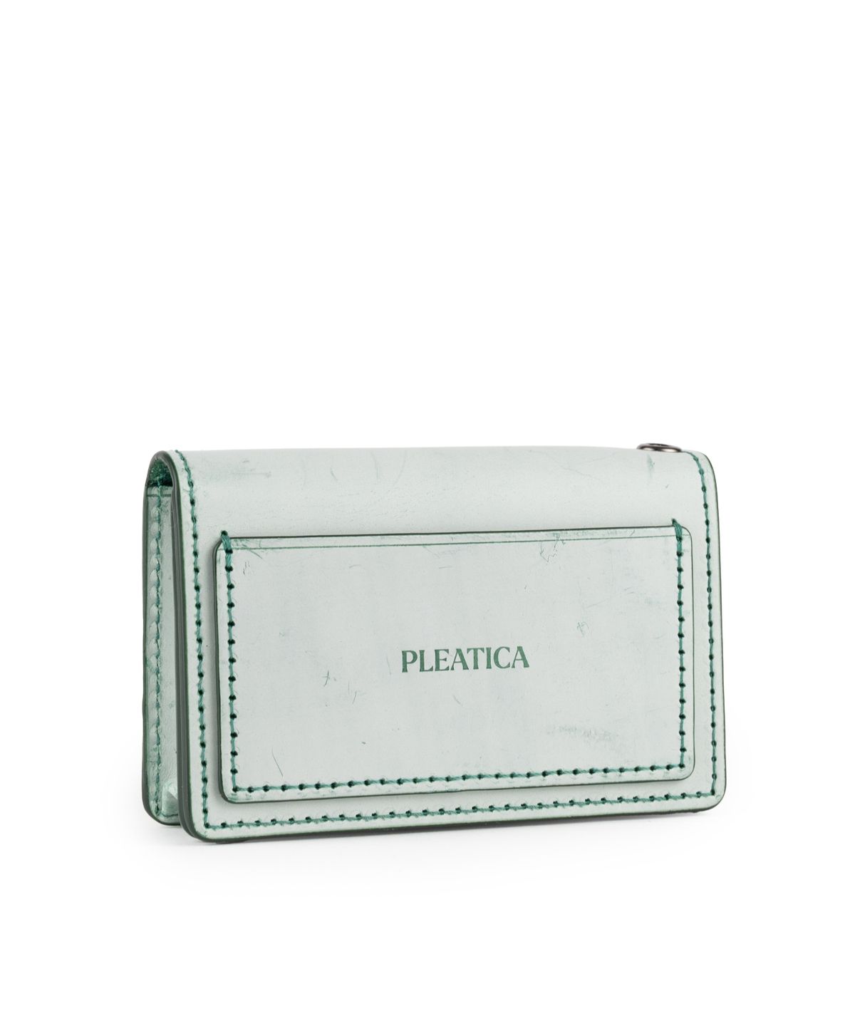 플리티카(PLEATICA) 리멤버 카드명함지갑 화이트그린 / 이태리 베지터블가죽