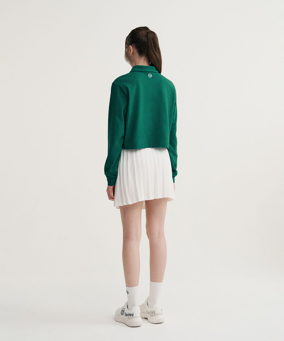 세르지오 타키니(SERGIO TACCHINI) W 프레피 크롭 긴팔 폴로 (Green)