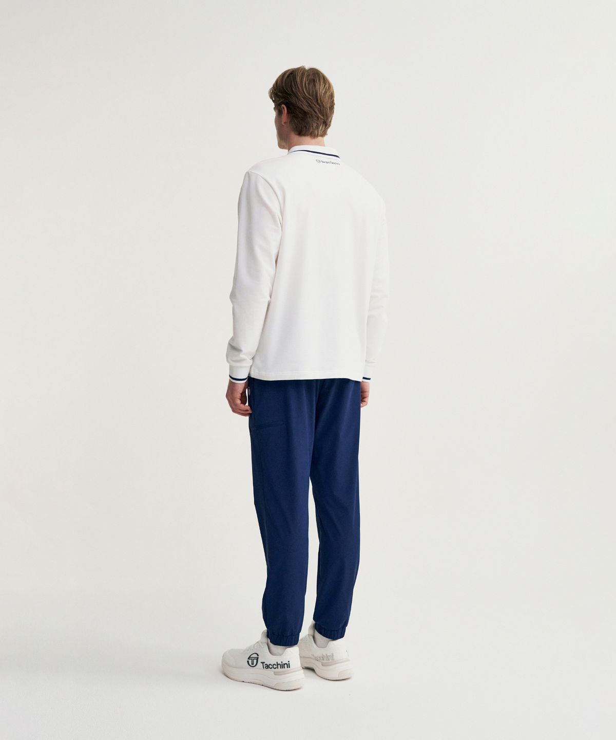 세르지오 타키니(SERGIO TACCHINI) M 프레피 저지 긴팔 폴로 (White)