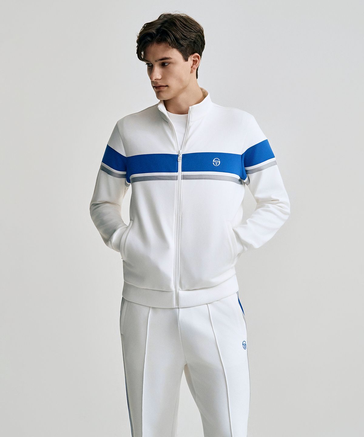 세르지오 타키니(SERGIO TACCHINI) M 고트 다마린도 컬러블록 트랙탑