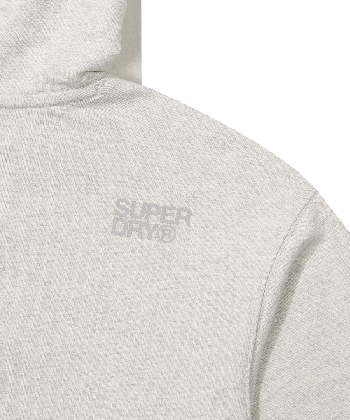 슈퍼드라이(SUPERDRY) 코어 빅 로고 후드티셔츠 라이트 그레이