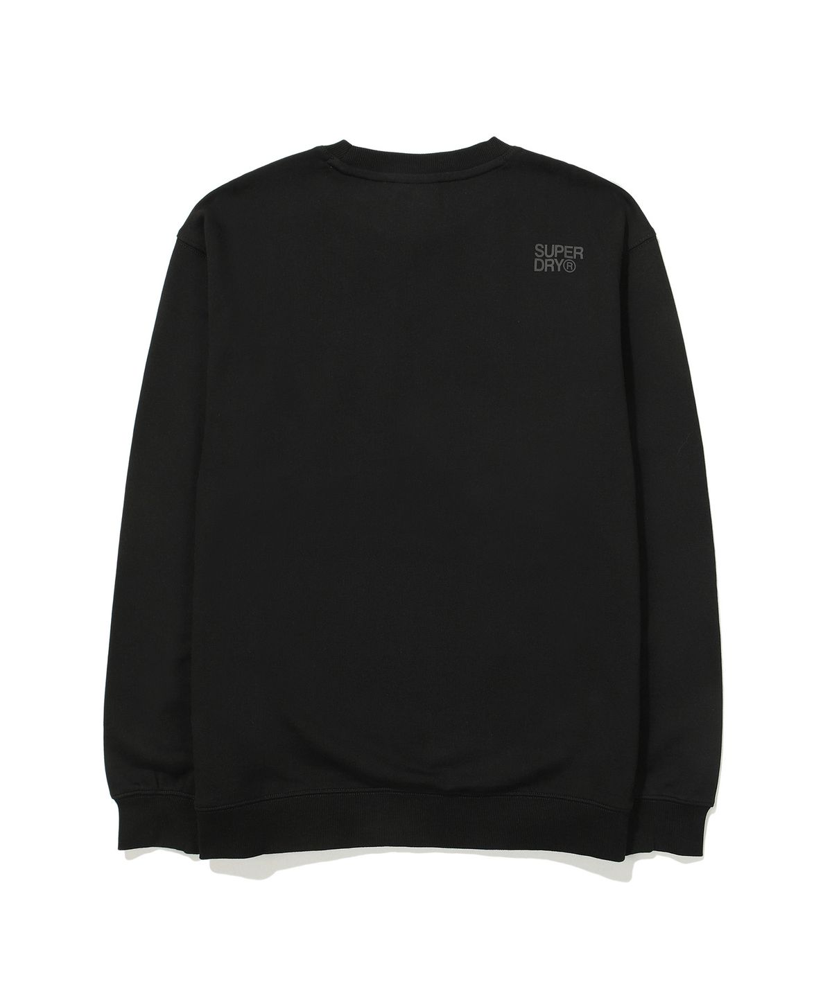 슈퍼드라이(SUPERDRY) 코어 빅 로고 맨투맨 블랙