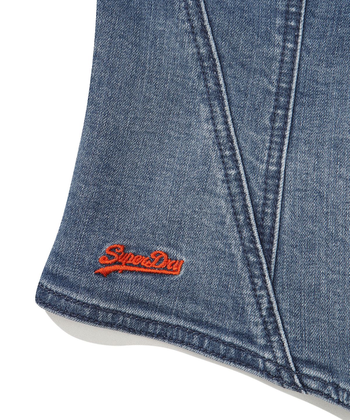 슈퍼드라이(SUPERDRY) W 브리티쉬 데님 뷔스티에 인디고