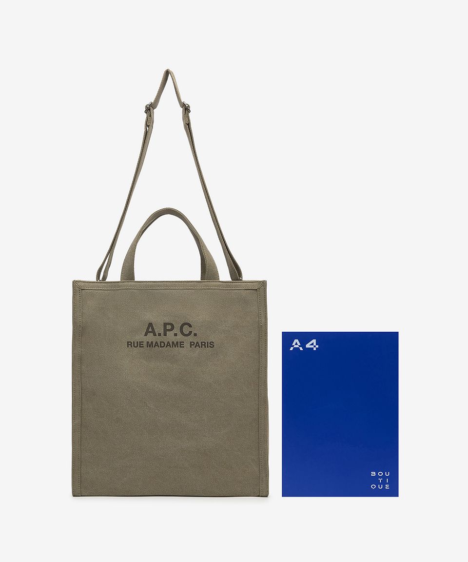 MUSINSA | A.P.C. Recuperation Cabas Tote Bag - Khaki / CODBMH61318JAA