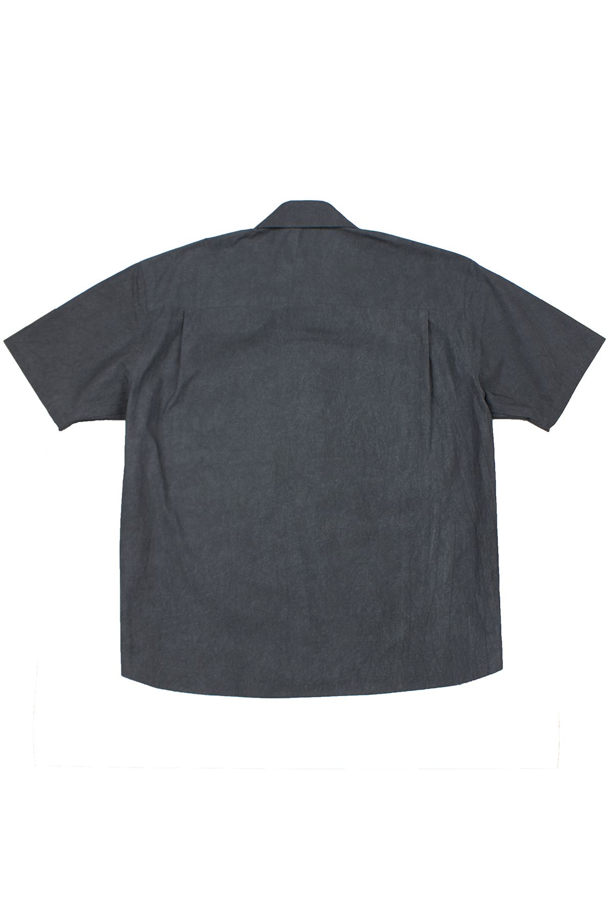 유수도시(YUSOODOSI) Rocky surface cotton Half shirts (cement green)