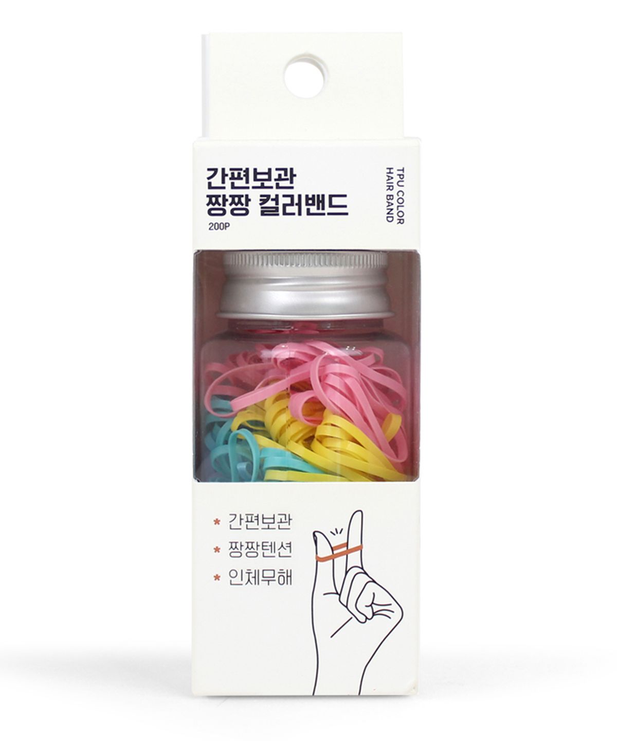 글로스앤글로우(GLOSS&GLOW) 간편 보관 짱짱 컬러밴드 200P (GG-66247-A200)