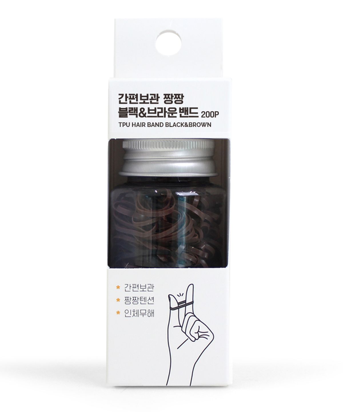 글로스앤글로우(GLOSS&GLOW) 간편 보관 짱짱 블랙&브라운 밴드 200P