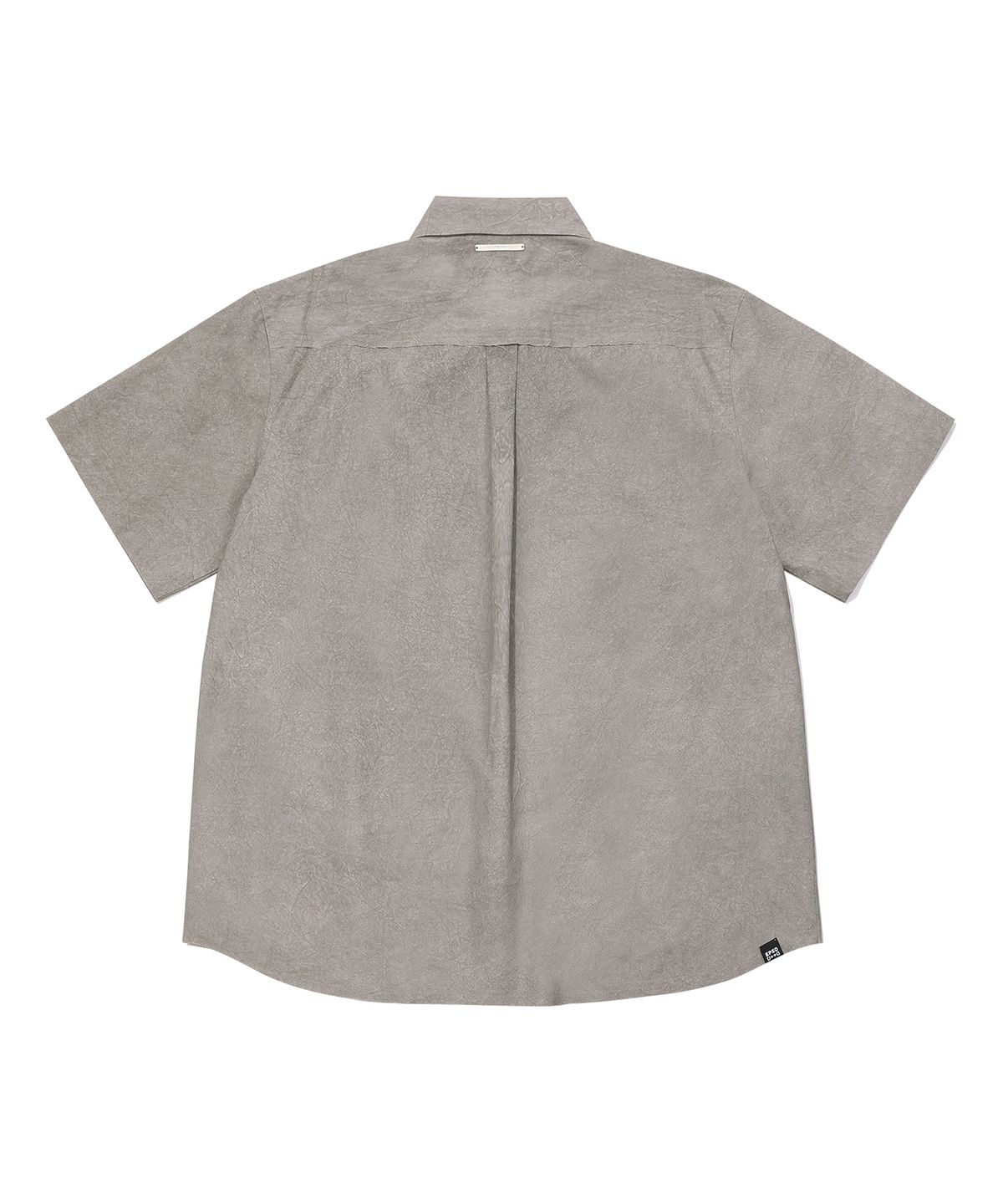 에피소드 언타이틀(EPISODE UNTITLED) METAL CUT-OFF POINT DYEING HALF SLEEVES SHIRTS_KHAKI