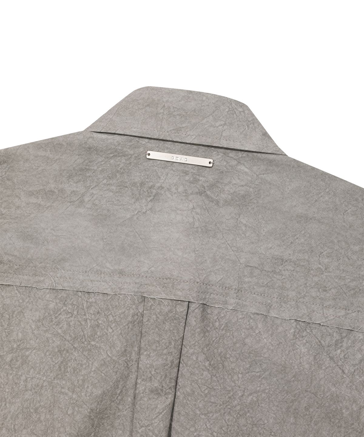 에피소드 언타이틀(EPISODE UNTITLED) METAL CUT-OFF POINT DYEING HALF SLEEVES SHIRTS_KHAKI