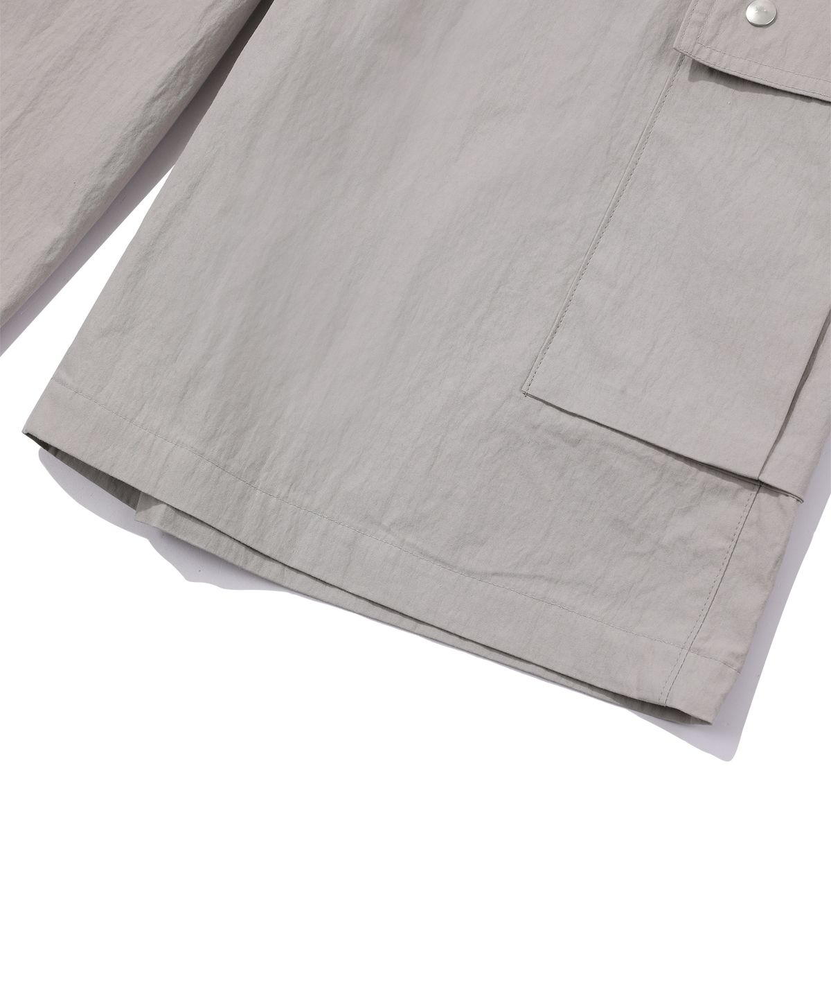 에피소드 언타이틀(EPISODE UNTITLED) STRING LOGO PRINT BERMUDA CARGO PANTS_GREY