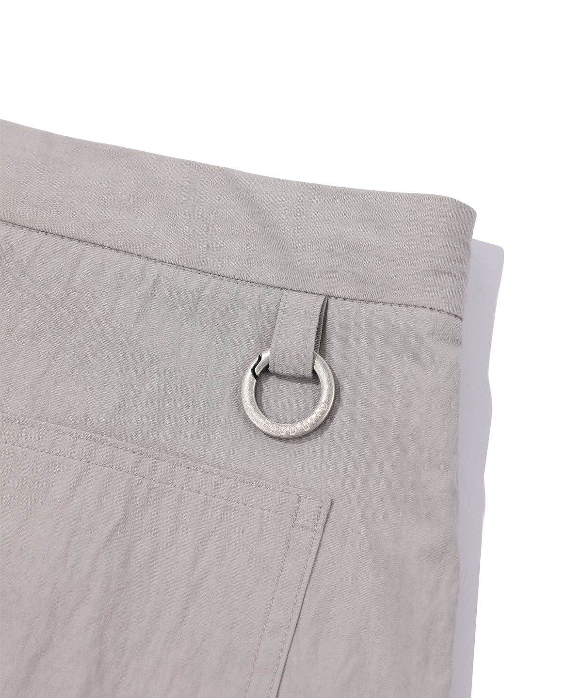 에피소드 언타이틀(EPISODE UNTITLED) STRING LOGO PRINT BERMUDA CARGO PANTS_GREY