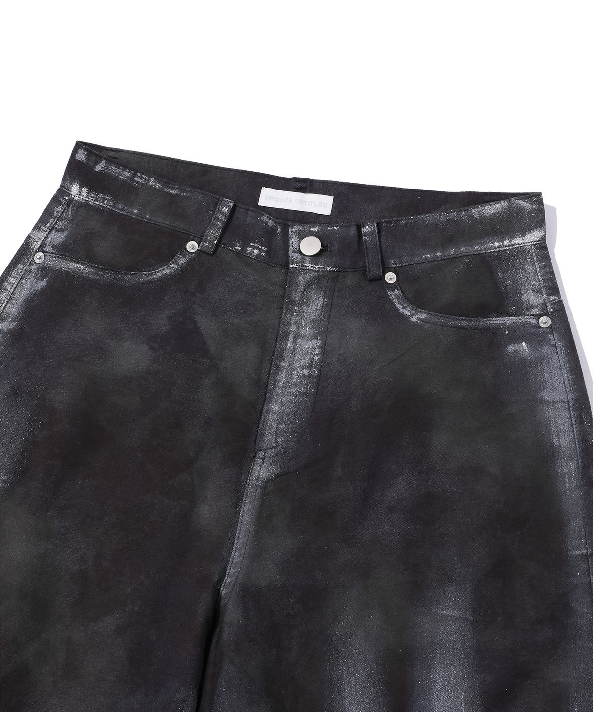 에피소드 언타이틀(EPISODE UNTITLED) HAND PAINTING DYEING BERMUDA PANTS_MIX PURPLE