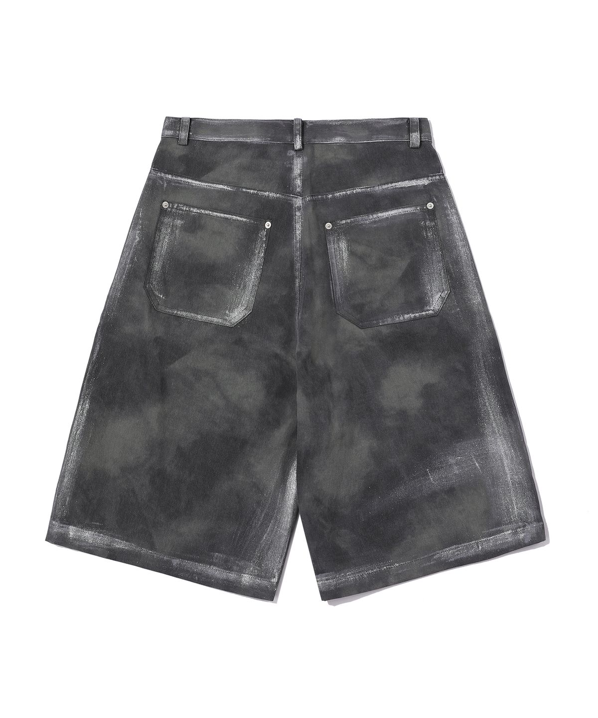 에피소드 언타이틀(EPISODE UNTITLED) HAND PAINTING DYEING BERMUDA PANTS_MIX KHAKI