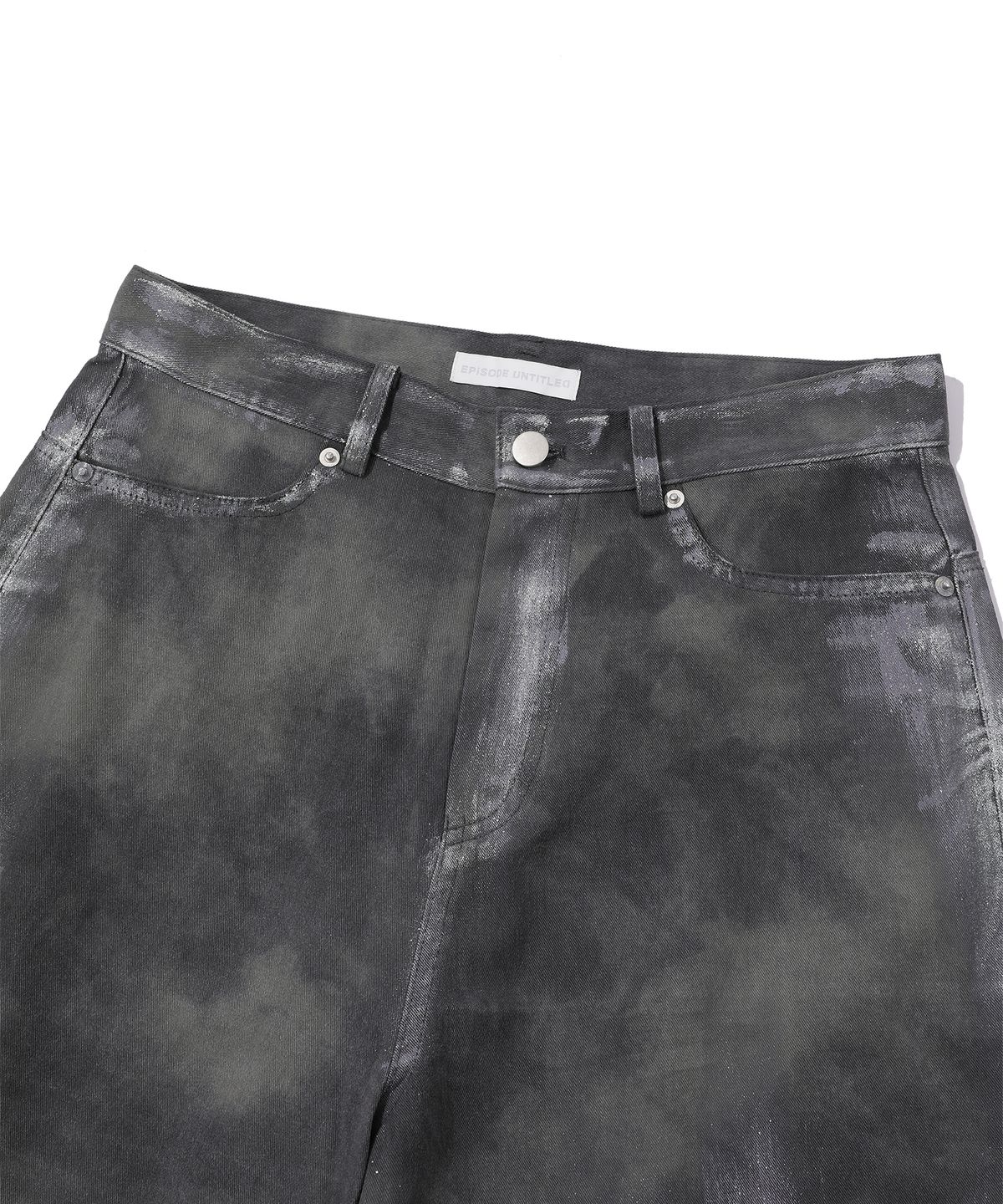에피소드 언타이틀(EPISODE UNTITLED) HAND PAINTING DYEING BERMUDA PANTS_MIX KHAKI