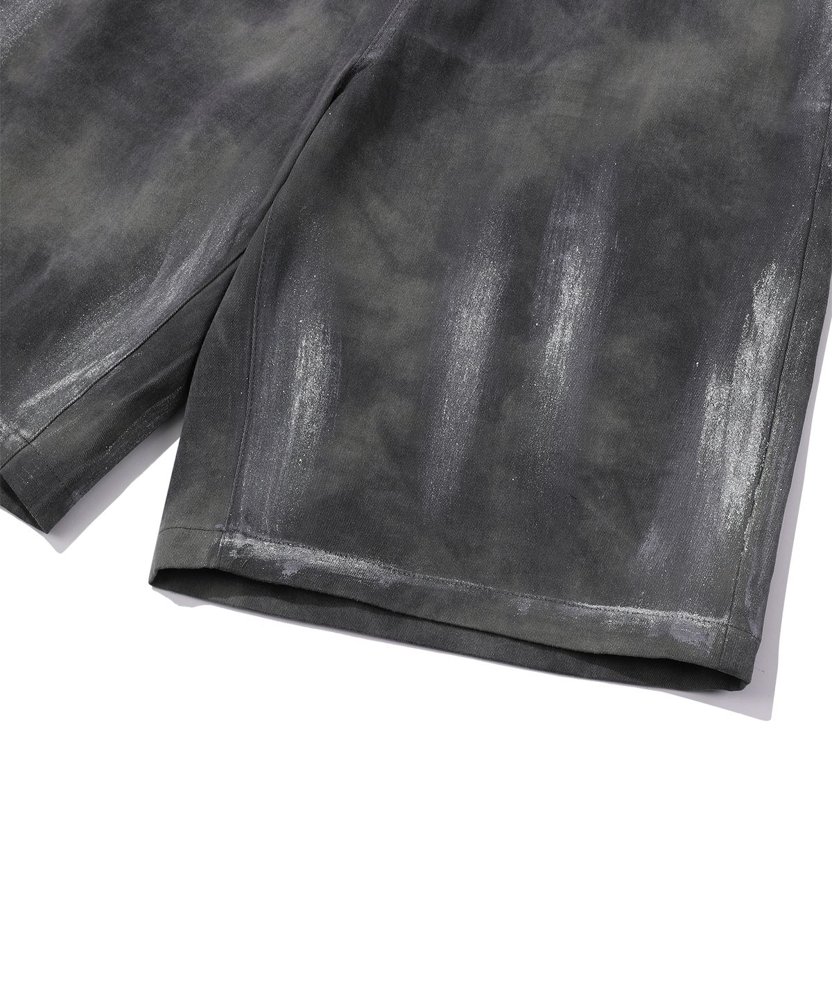 에피소드 언타이틀(EPISODE UNTITLED) HAND PAINTING DYEING BERMUDA PANTS_MIX KHAKI