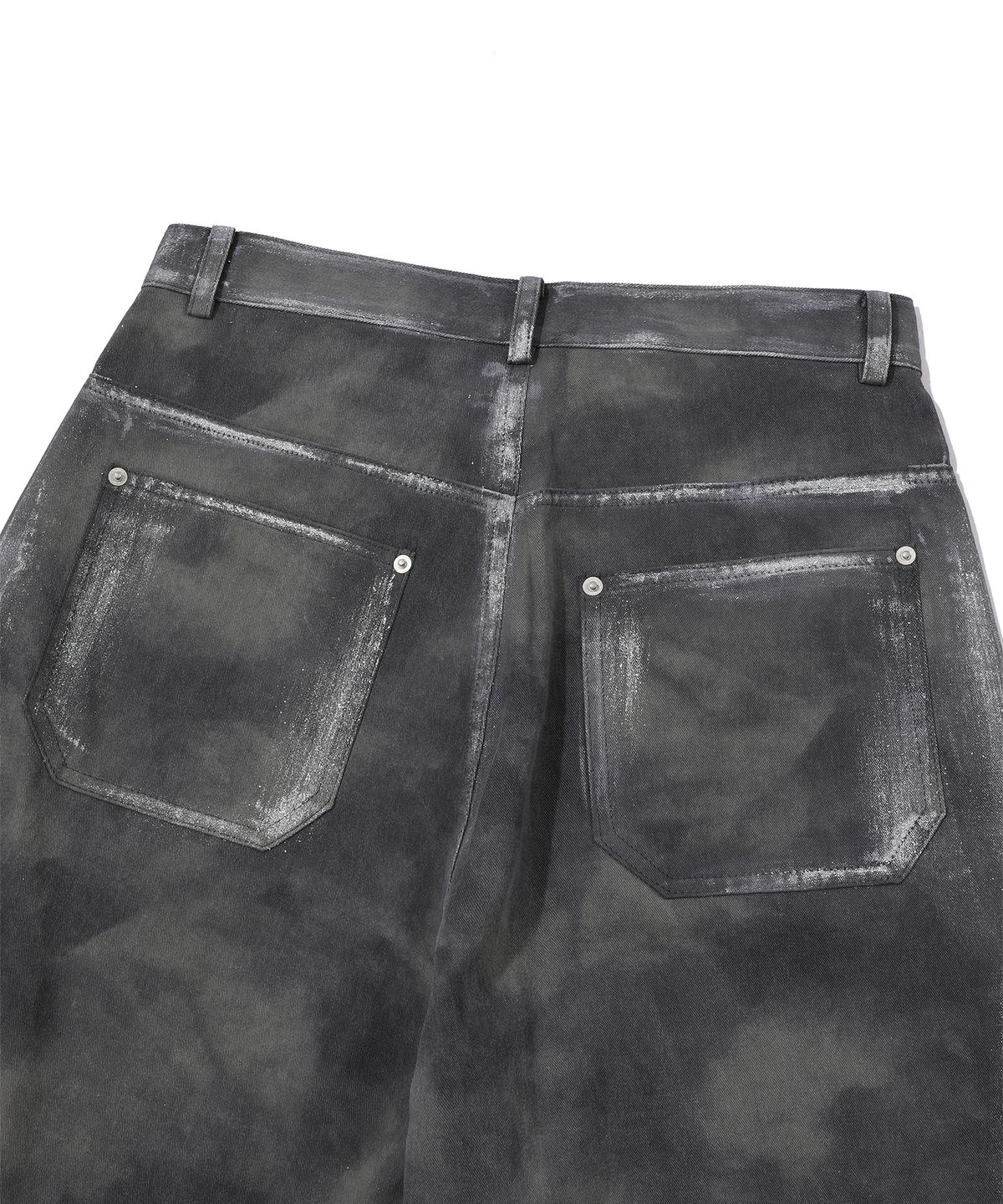 에피소드 언타이틀(EPISODE UNTITLED) HAND PAINTING DYEING BERMUDA PANTS_MIX KHAKI