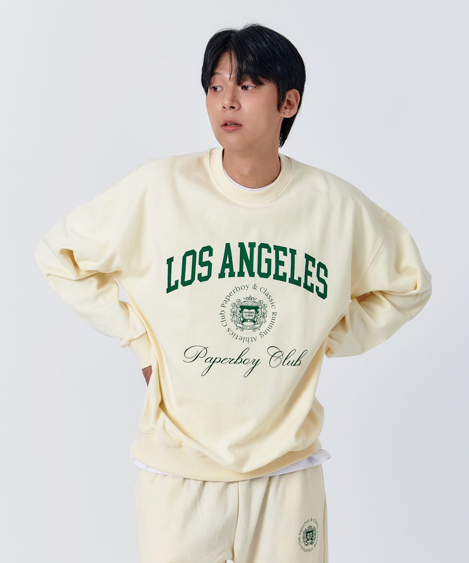 MUSINSA公式 | PAPERBOY Los Angeles Sweatshirt-Cream