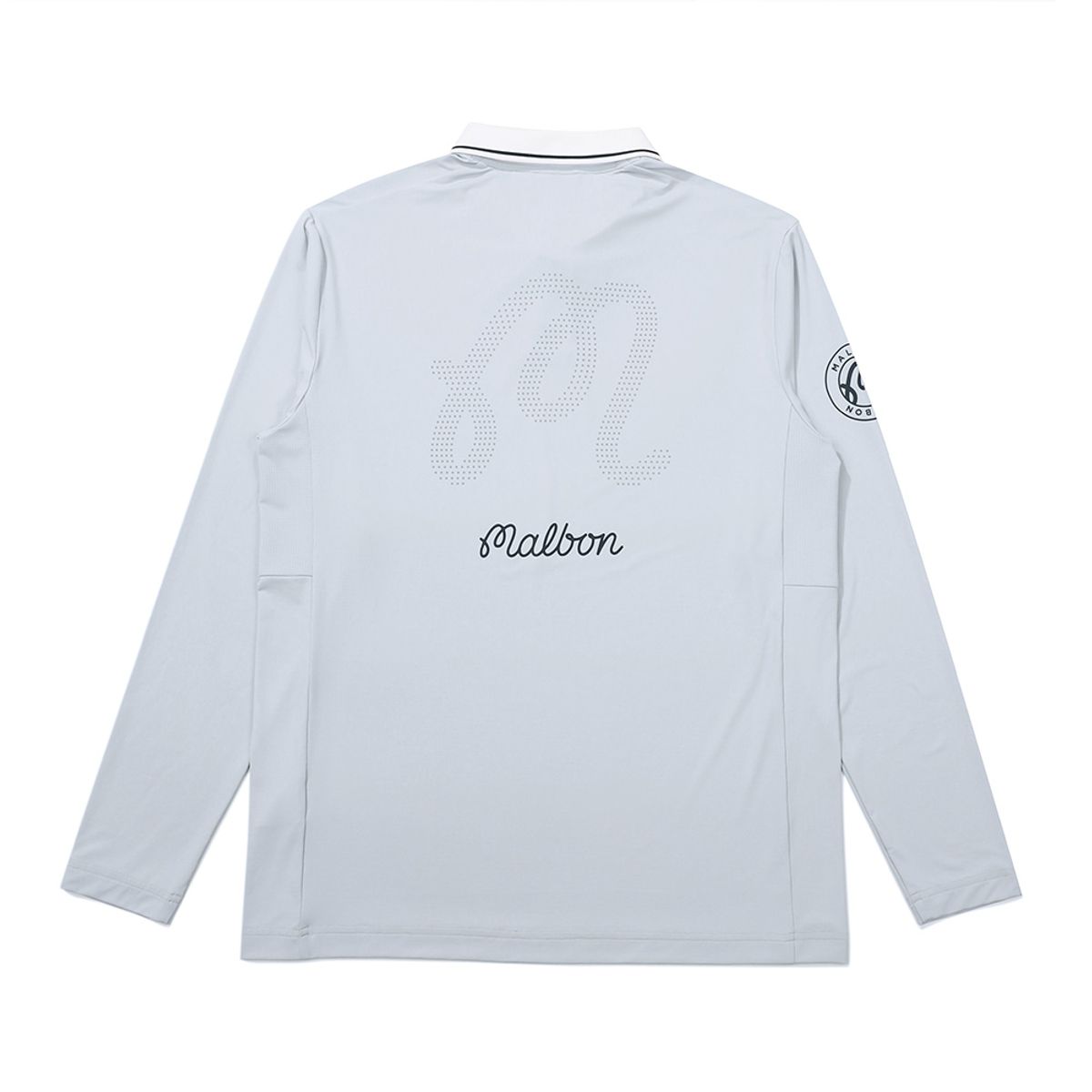 말본 골프(MALBON GOLF) M 메쉬 믹스 롱 슬리브 티셔츠 LIGHT GRAY (MAN)