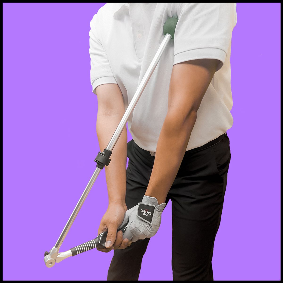 퍼플그린 골프(PURPLEGREENGOLF) 골프 몸통 스윙 연습기