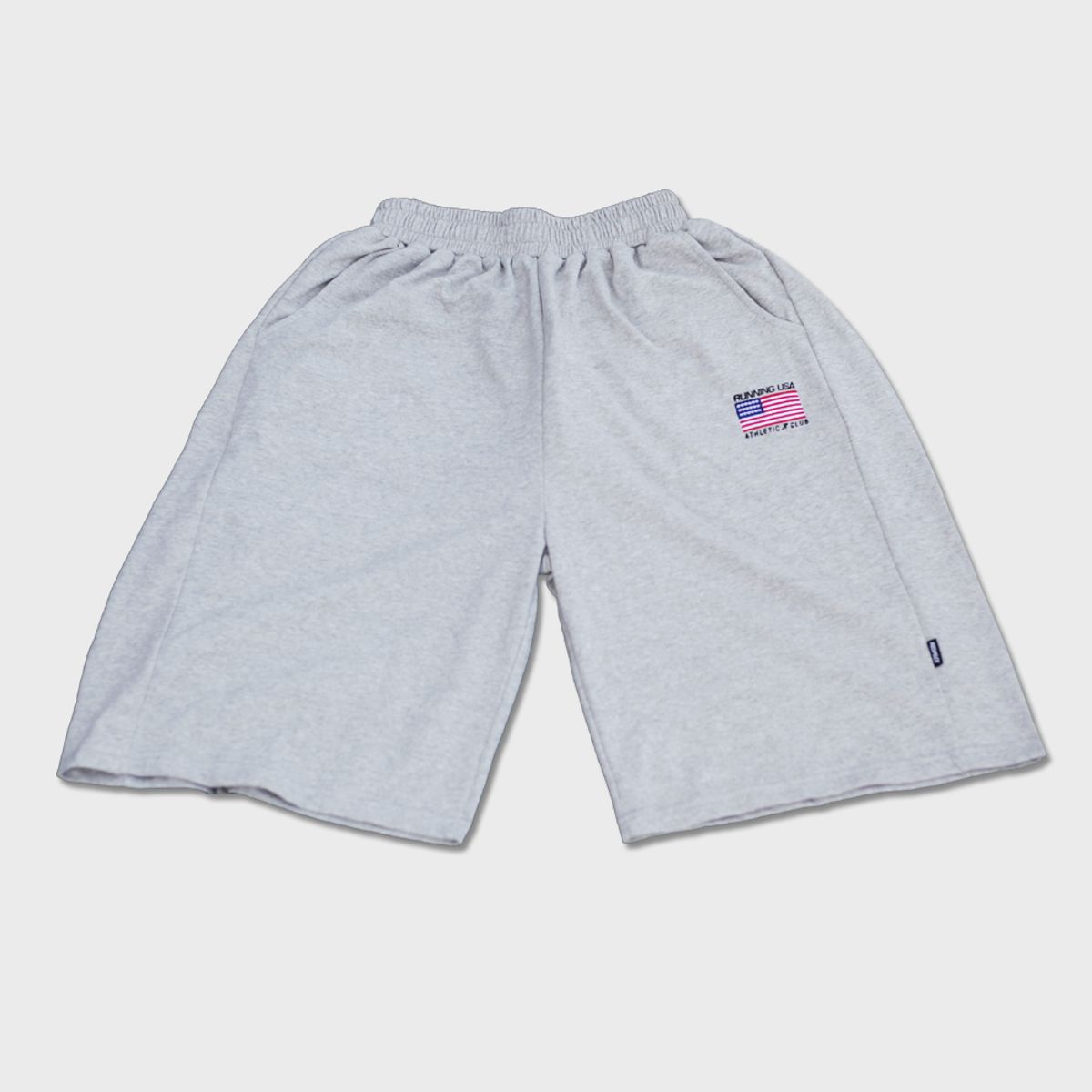 리스펙트(RESPECT) running usa athletic club bermuda wide sweat shorts (grey)