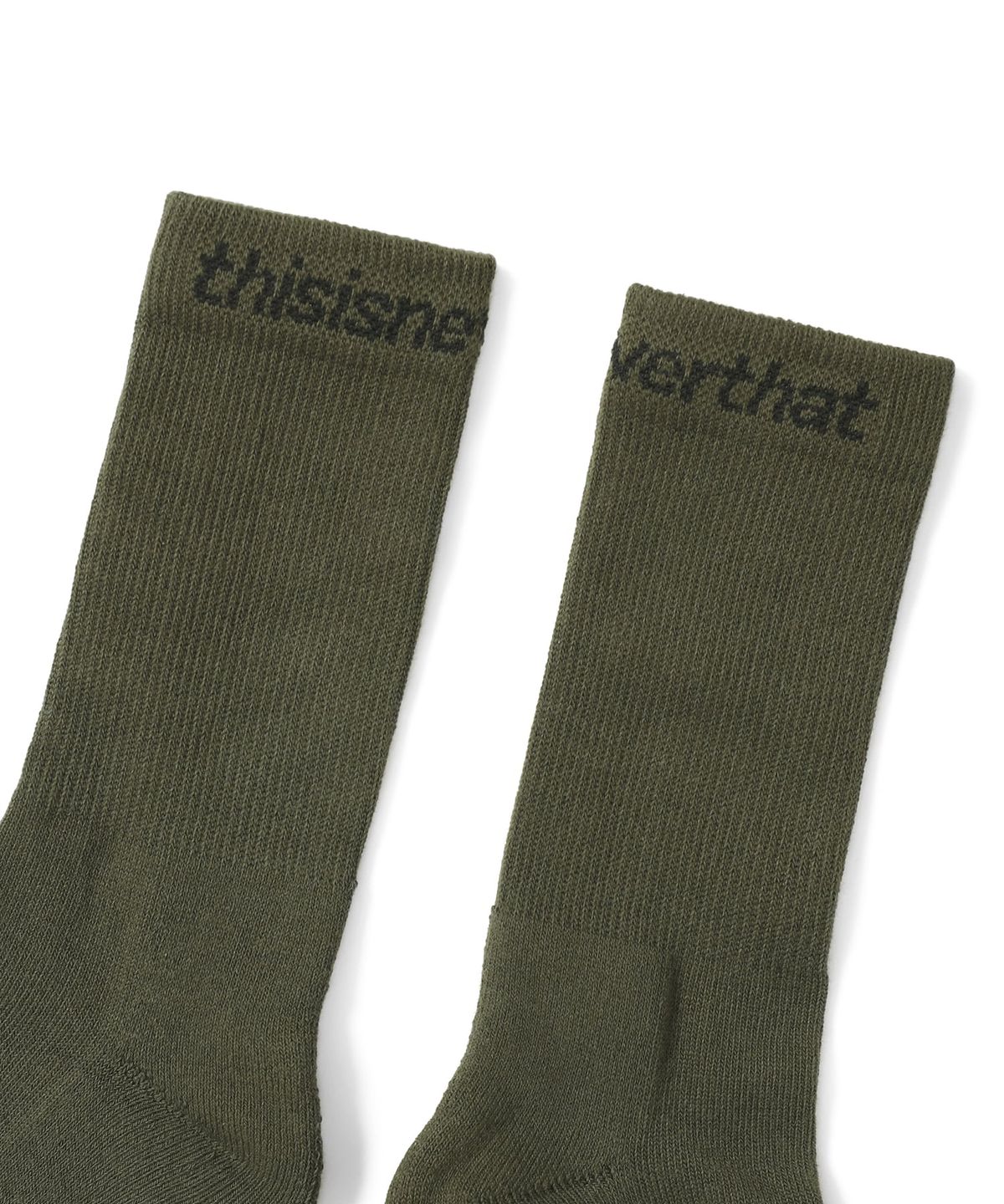 디스이즈네버댓(THISISNEVERTHAT) SP-Logo Socks 3Pack Olive