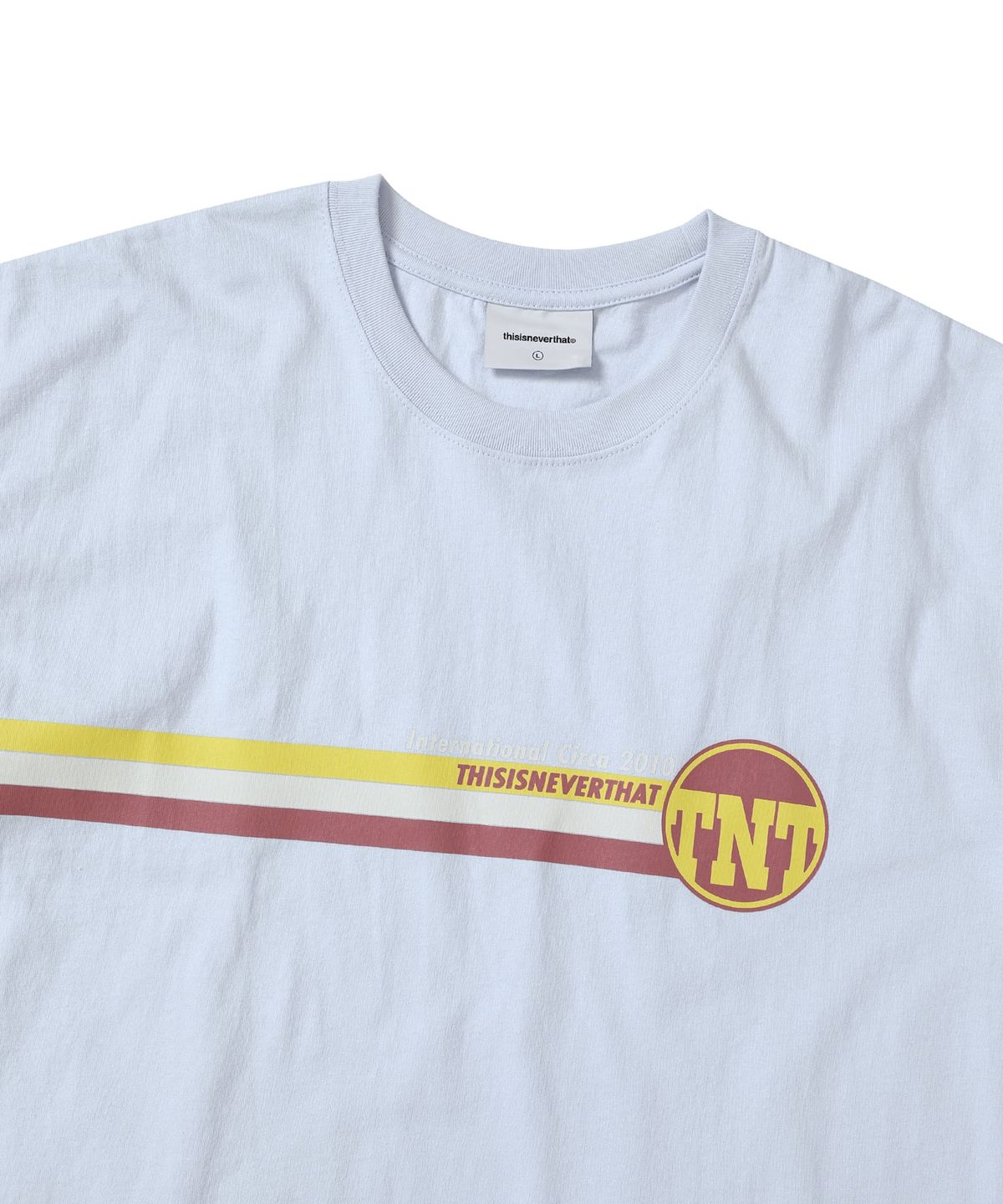 디스이즈네버댓(THISISNEVERTHAT) TNT Track Lines Tee Ice