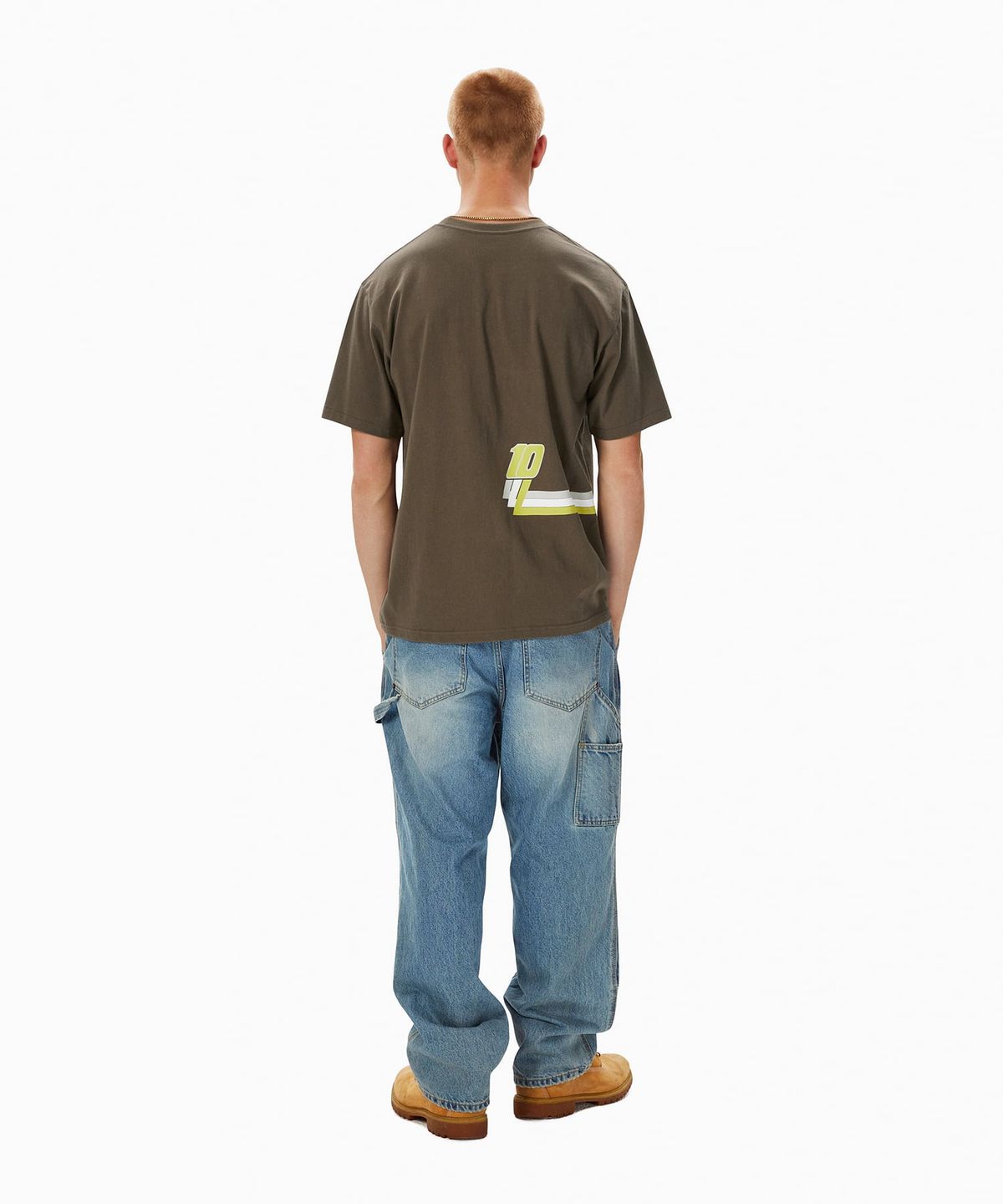 디스이즈네버댓(THISISNEVERTHAT) TNT Track Lines Tee Brown