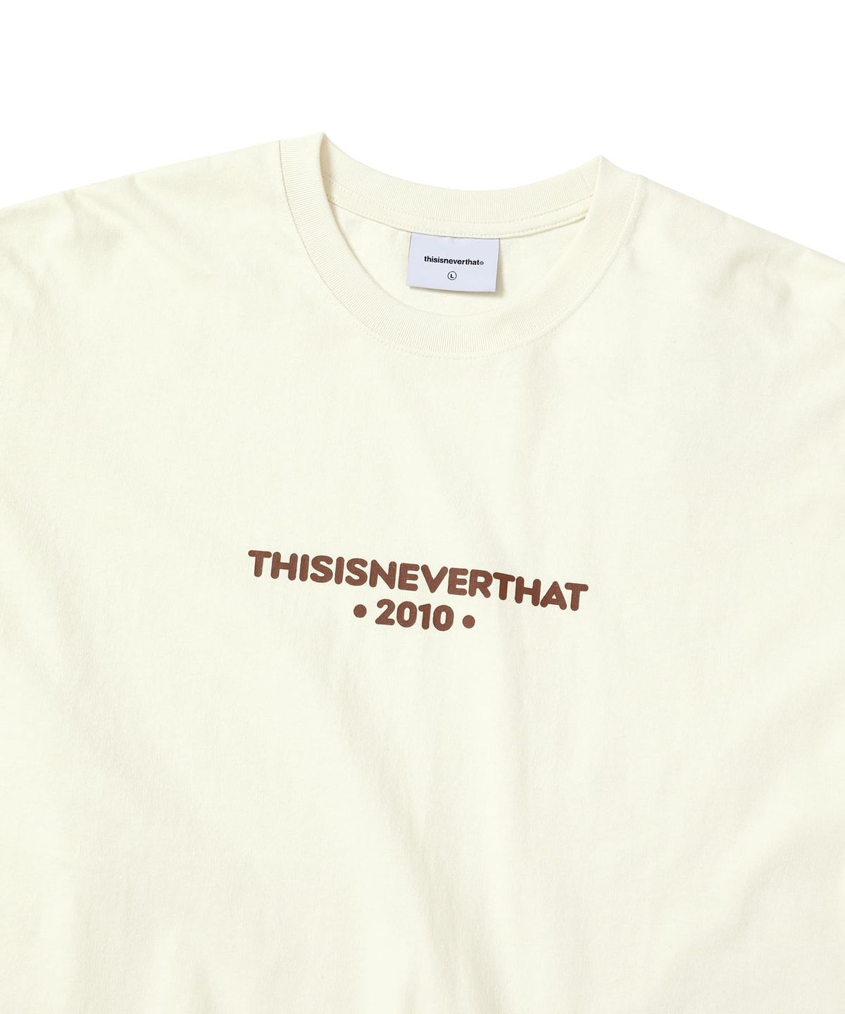 디스이즈네버댓(THISISNEVERTHAT) R-Logo L/S Tee Natural
