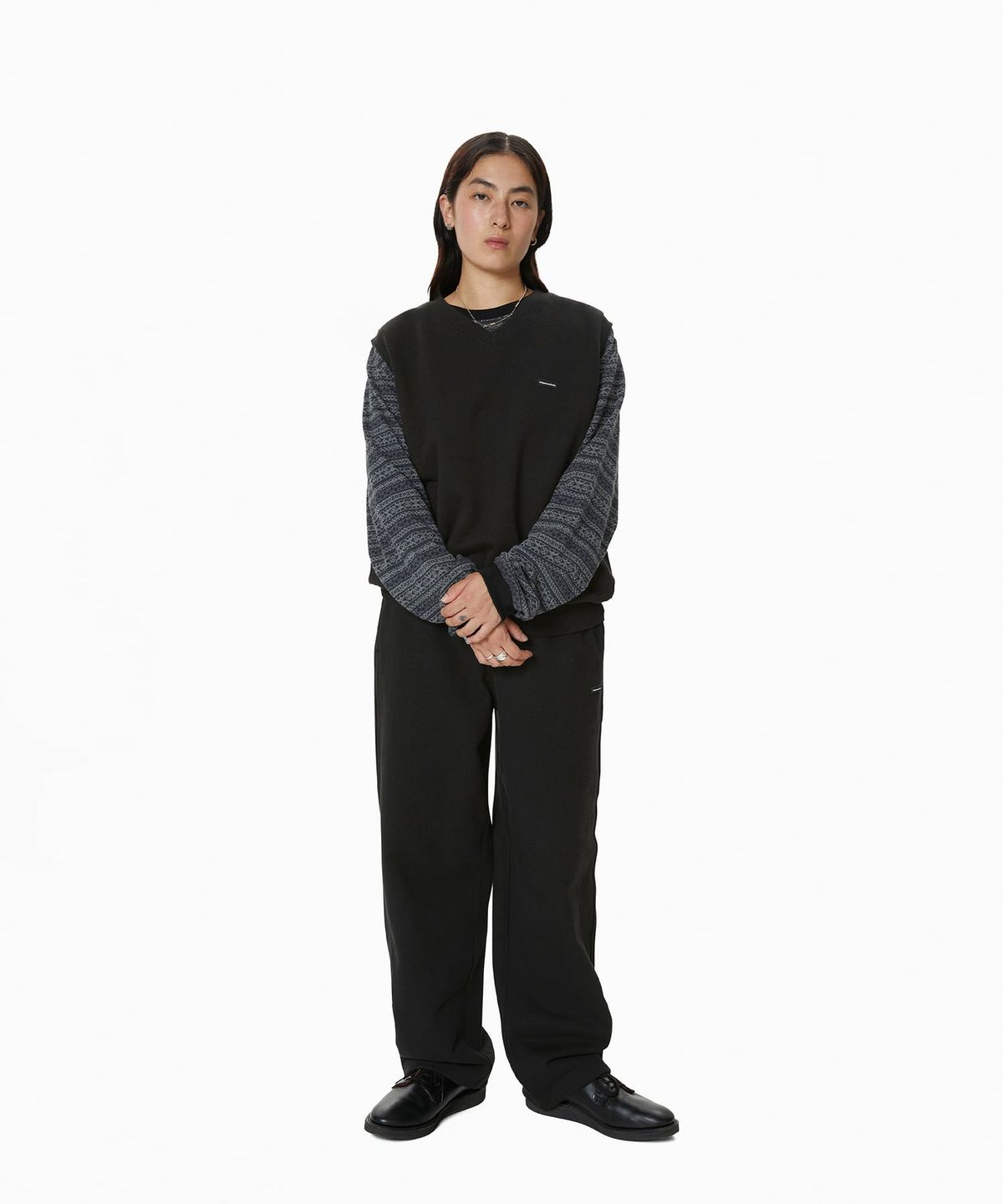 디스이즈네버댓(THISISNEVERTHAT) (FW24) T.N.T. Classic HDP V Neck Vest Black