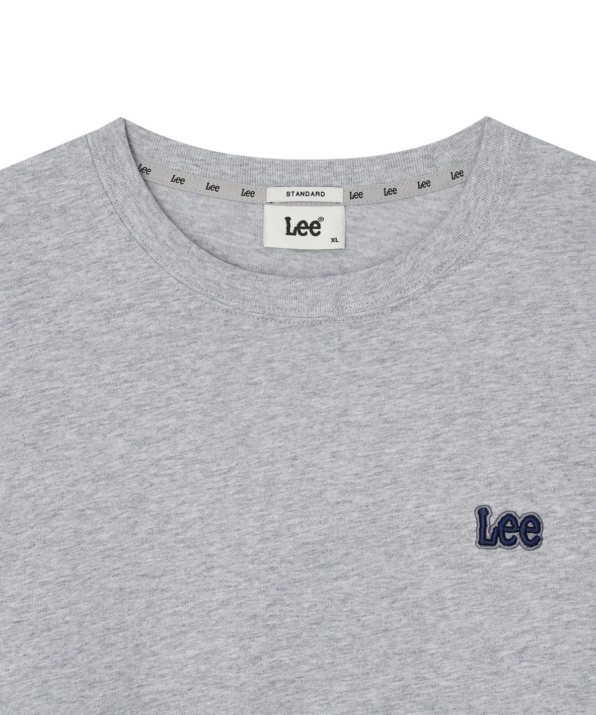 리(LEE) 스몰 트위치 로고 긴팔 티셔츠 그레이