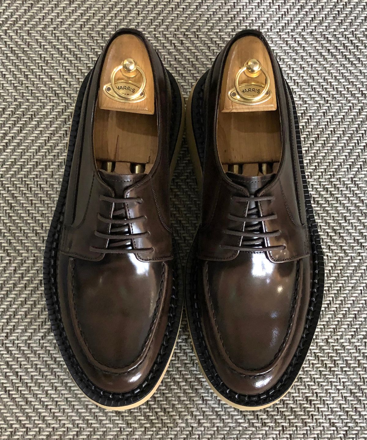 조앤슈(JOENSHOE) 버그너 5cm 오버솔 유팁 옥스퍼드 브라운아도방