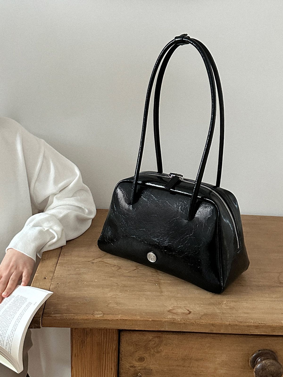 꼬떼드무아(COTEDEMOI) Seine shoulder bag - Black