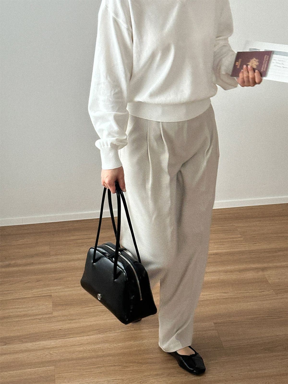 꼬떼드무아(COTEDEMOI) Seine shoulder bag - Black