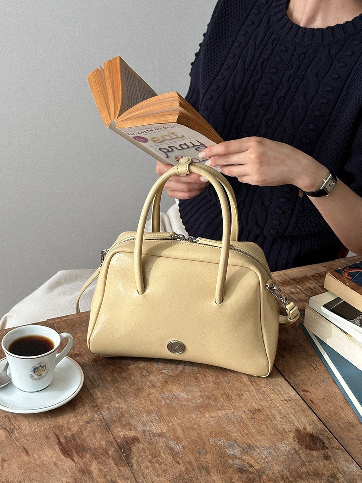 꼬떼드무아(COTEDEMOI) Seine tote bag - Butter