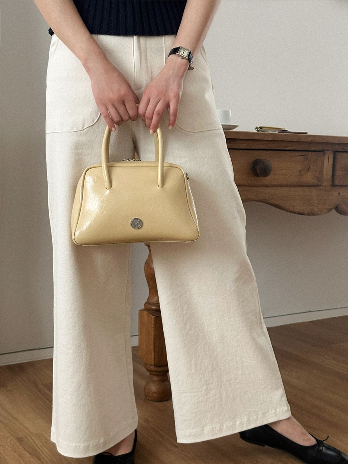 꼬떼드무아(COTEDEMOI) Seine tote bag - Butter