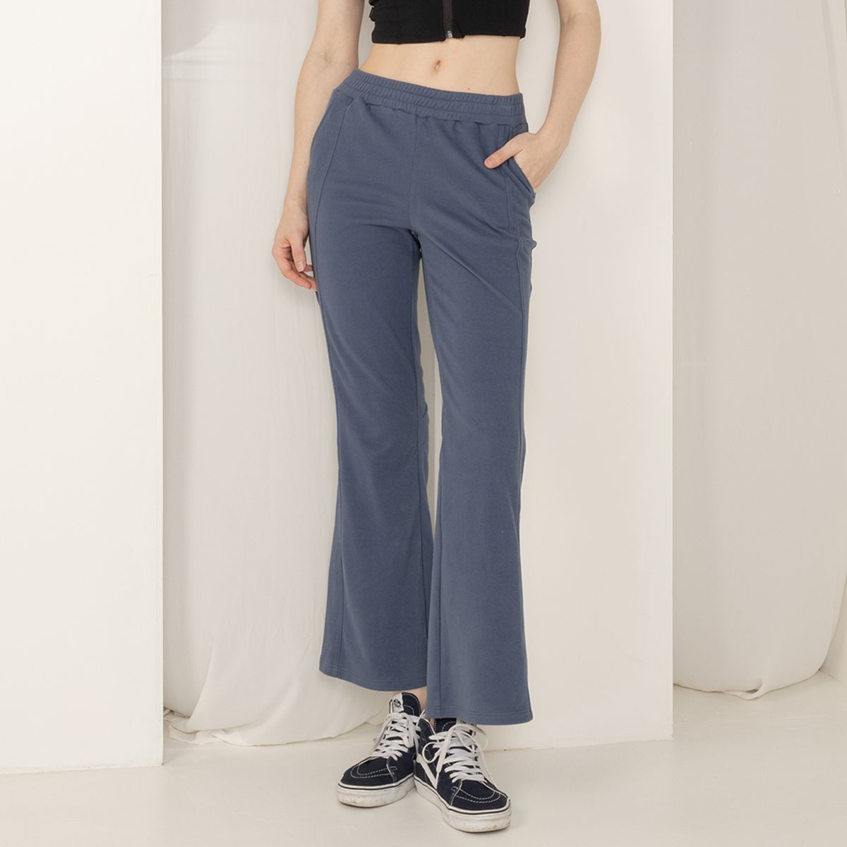 뒤란(DURAN) 소프트 후리스 사이드 절개 부츠컷 슬랙스 DBF4W-9187 3colors