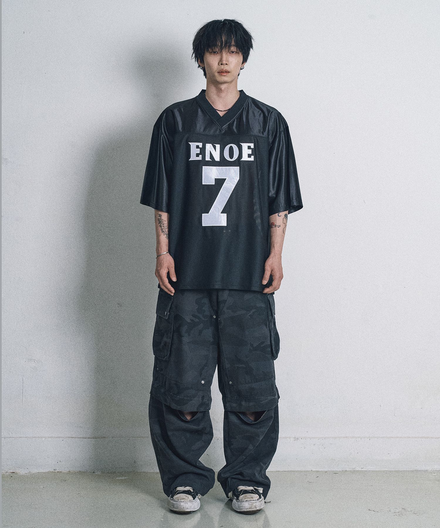 EASY NO EASY☆SEVEN MESH FOOTBALL JERSEY T-SHIRT MUSINSA | EASY NO EASY Seven Mesh Football Jersey Short