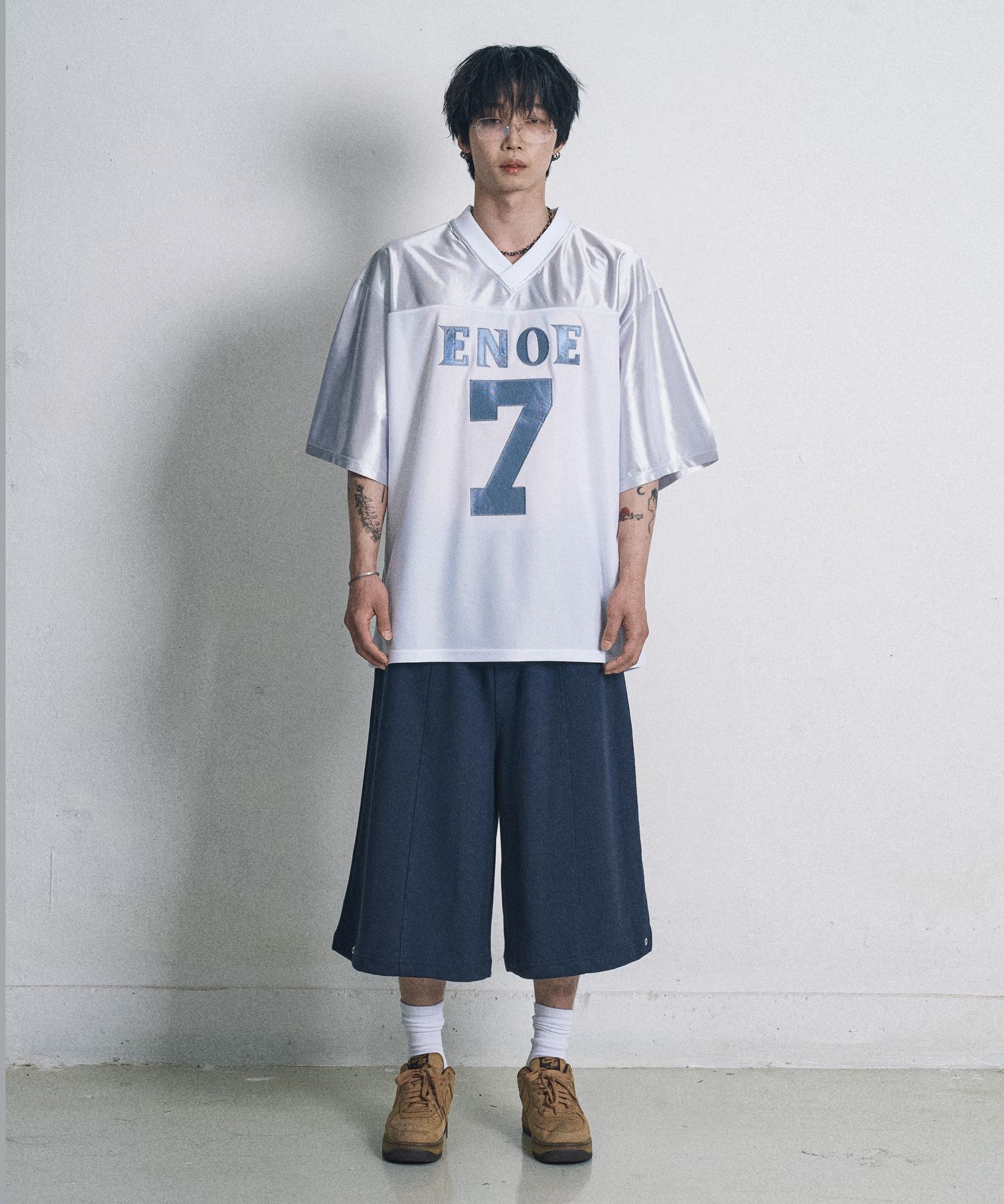 EASY NO EASY☆SEVEN MESH FOOTBALL JERSEY T-SHIRT MUSINSA | EASY NO EASY Seven Mesh Football Jersey Short