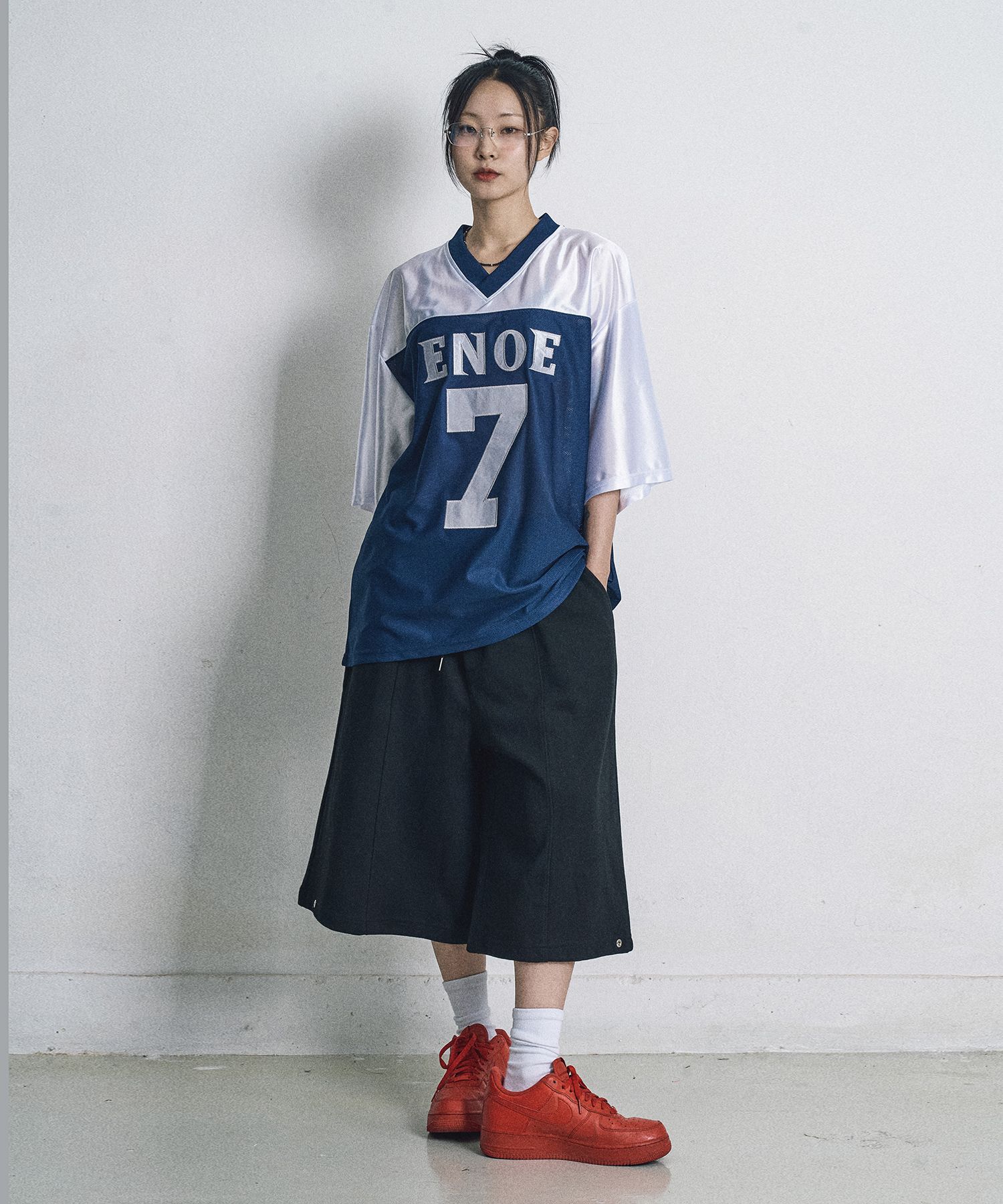 MUSINSA | EASY NO EASY Seven Mesh Football Jersey Short
