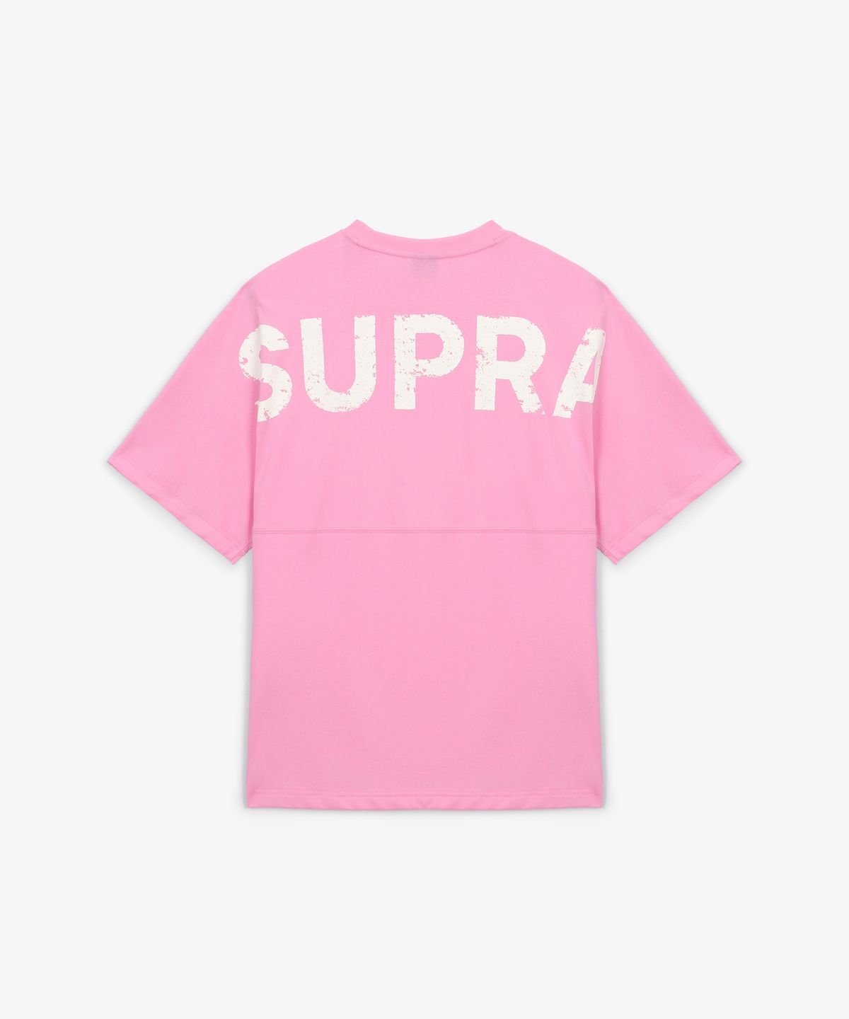 수프라(SUPRA) 등판 빅로고 반팔 티셔츠(PINK)