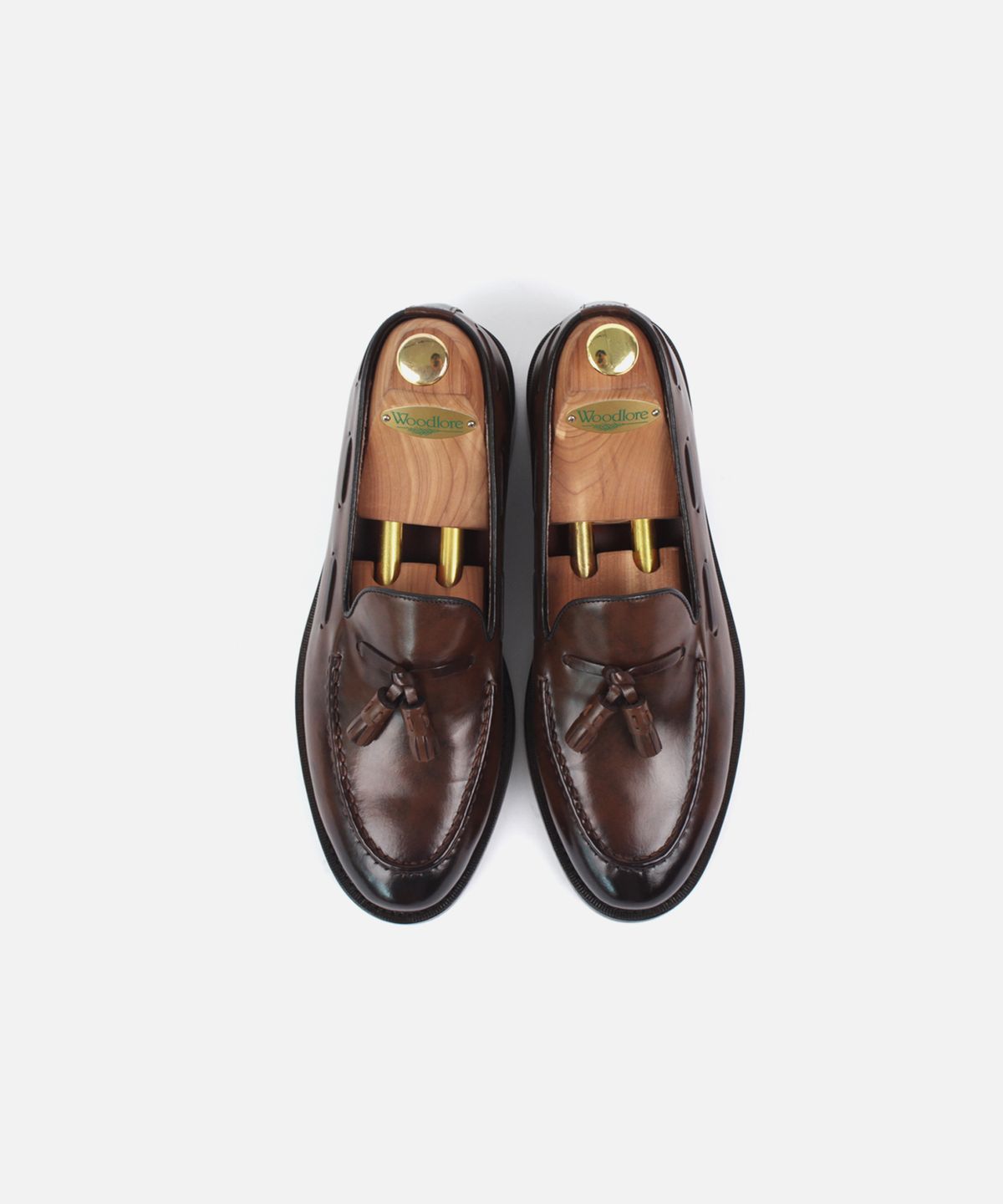 커스텀무드(CUSTOMMOOD) 크림슨 소가죽 테슬로퍼(heritage brown)