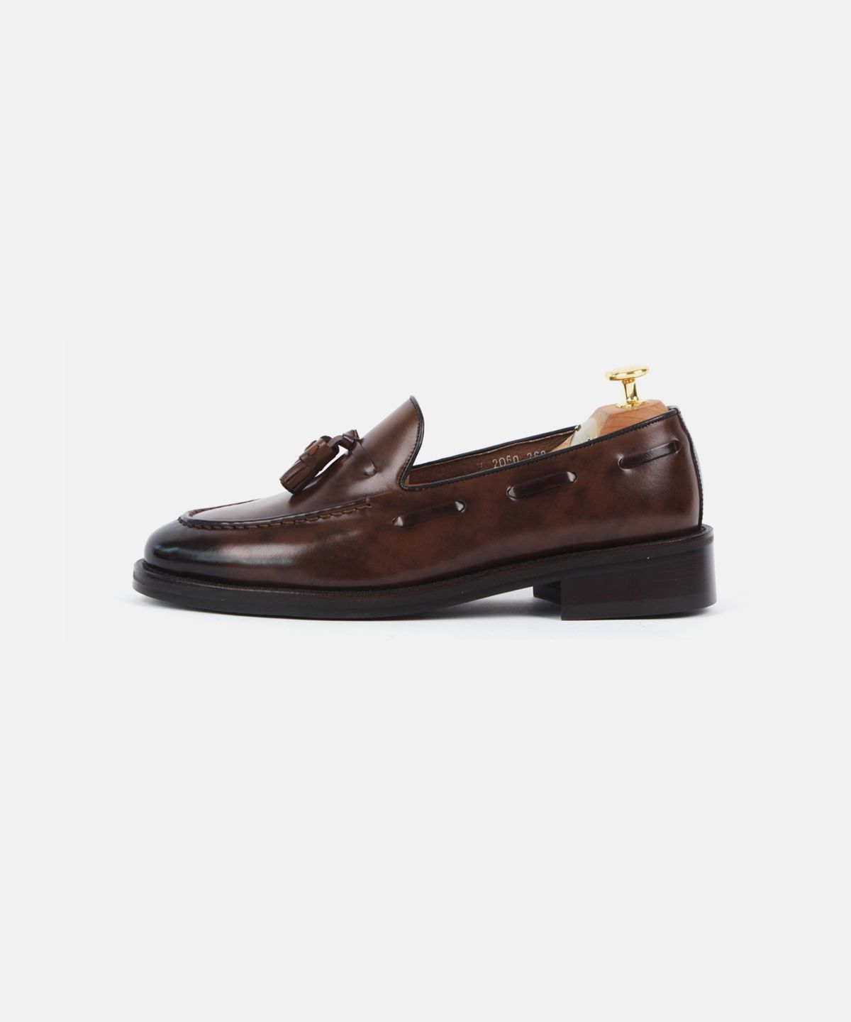 커스텀무드(CUSTOMMOOD) 크림슨 소가죽 테슬로퍼(heritage brown)