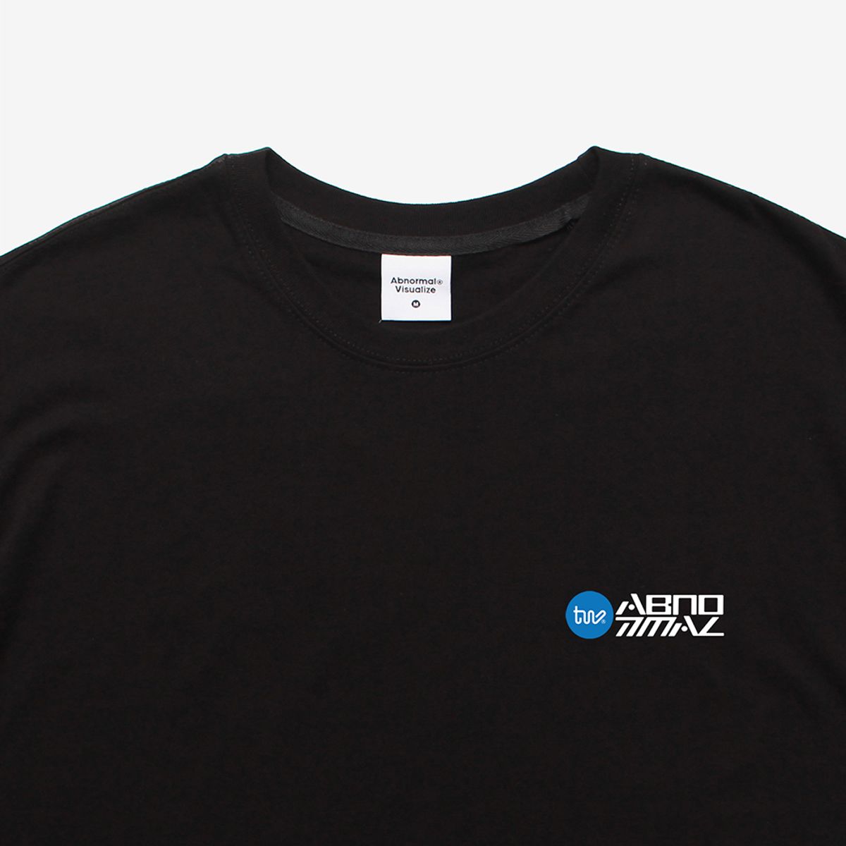 앱놀머씽(ABNORMALTHING) RS 베이직 미니 티셔츠 블랙 (RS BASIC MINI T-SHIRT BLACK)