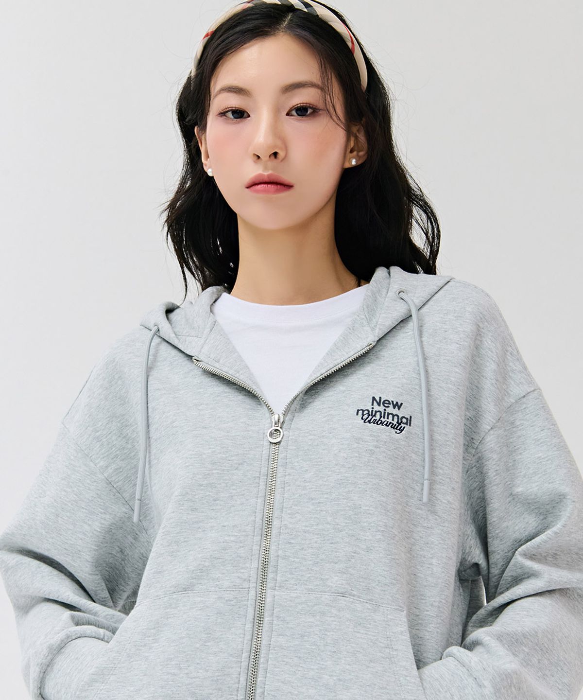 체이스컬트(CHASECULT) 여성 레터링 포인트 후드 집업-DERG4363B0B
