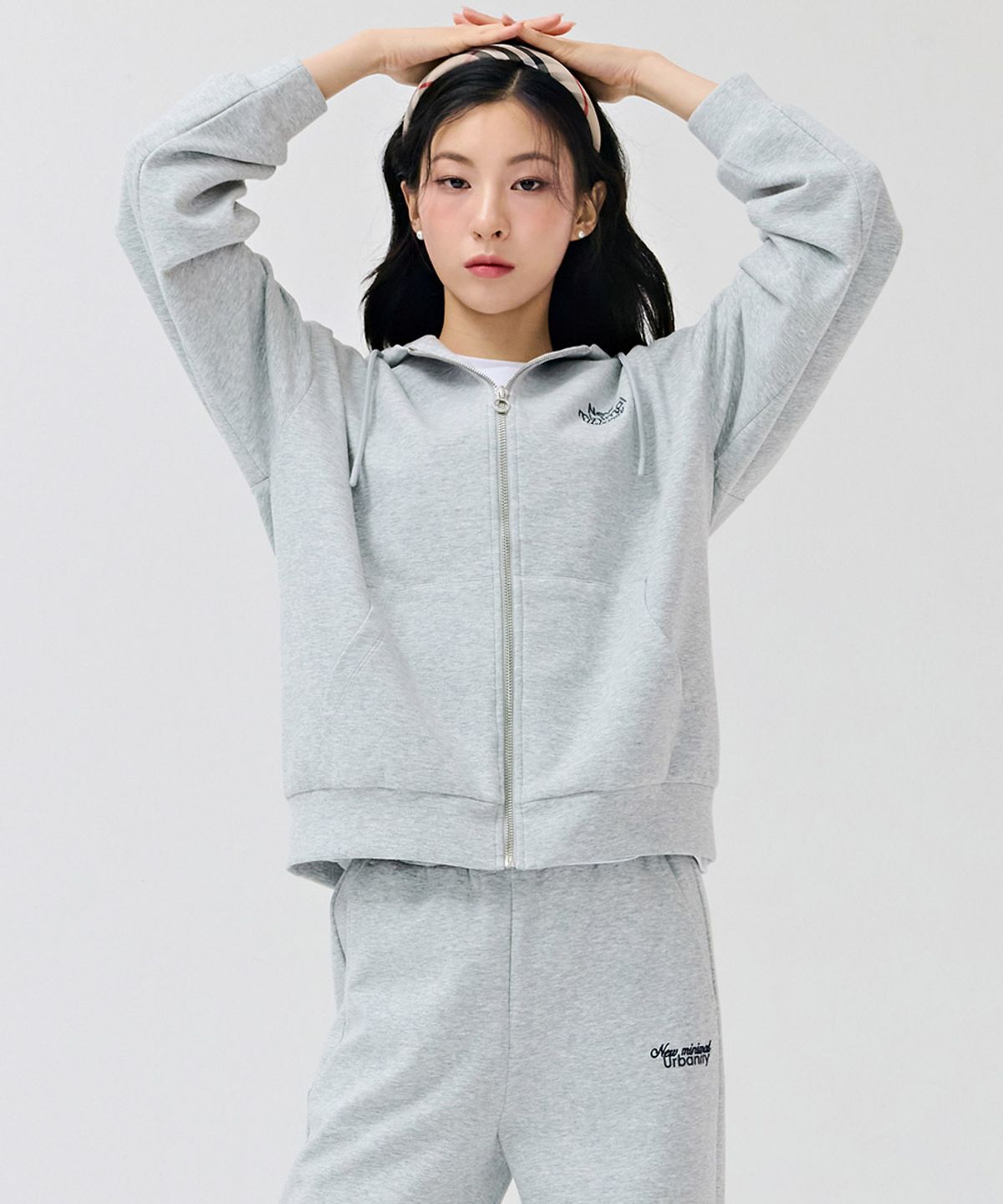 체이스컬트(CHASECULT) 여성 레터링 포인트 후드 집업-DERG4363B0B