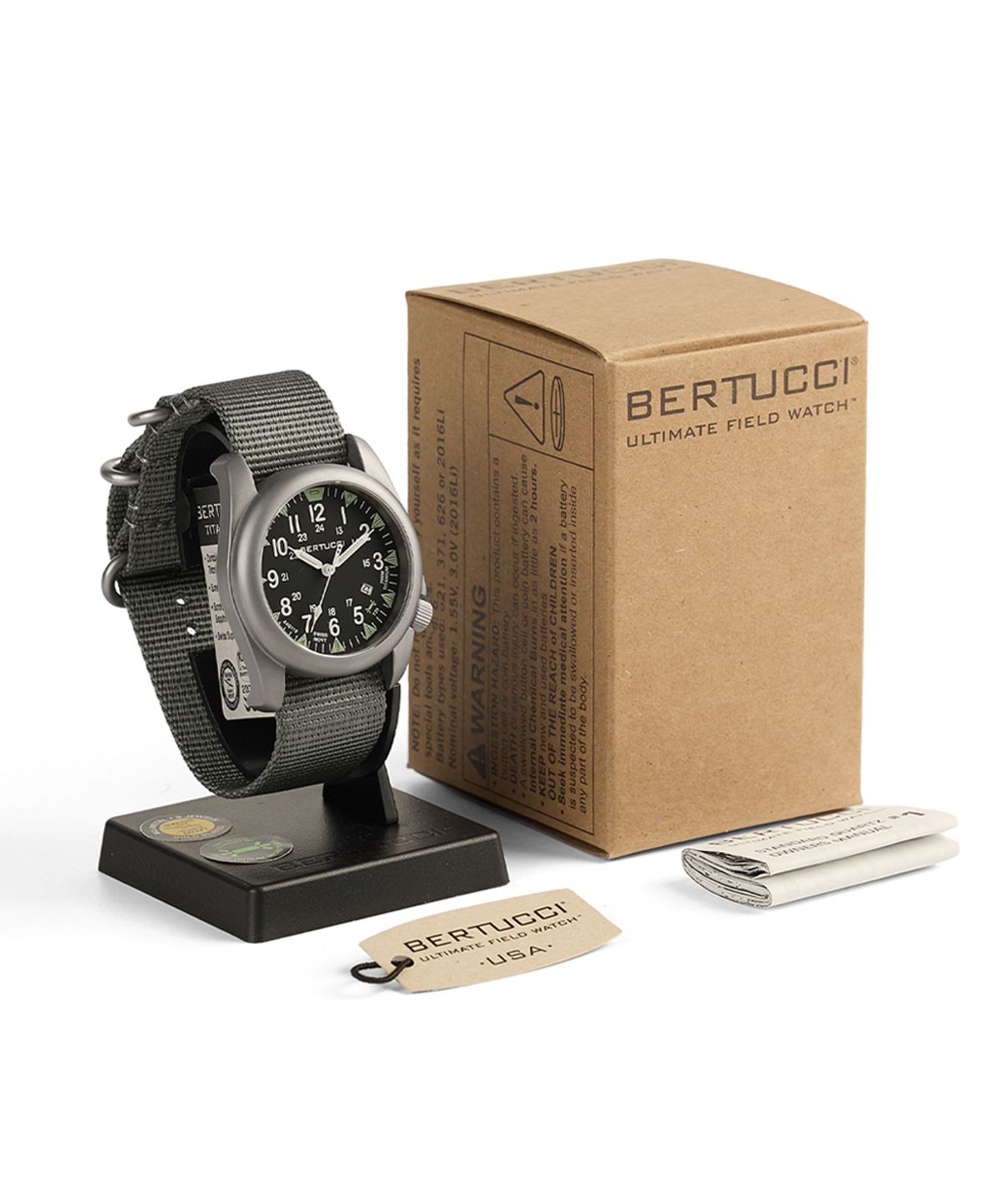 베르투치(BERTUCCI) A-4T 슈퍼양키 일루미네이트 티타늄 필드워치 13481