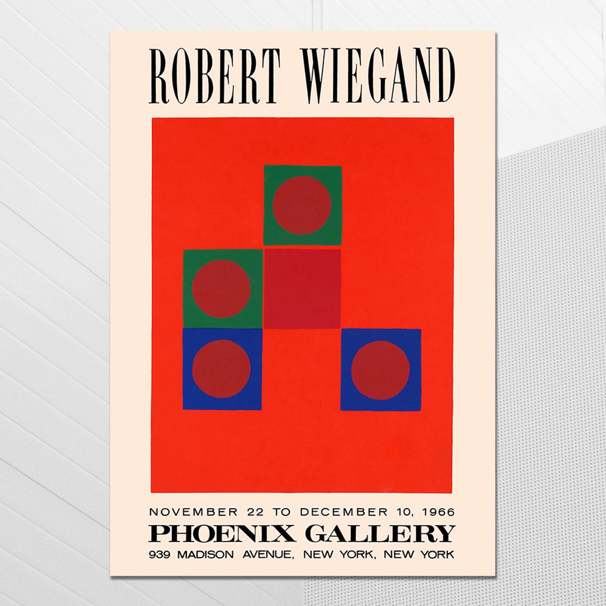 아트밀(ARTMILL) 빈티지 미드센추리  팝아트 포스터 액자 37종 - P28 phoenix gallery(1966)