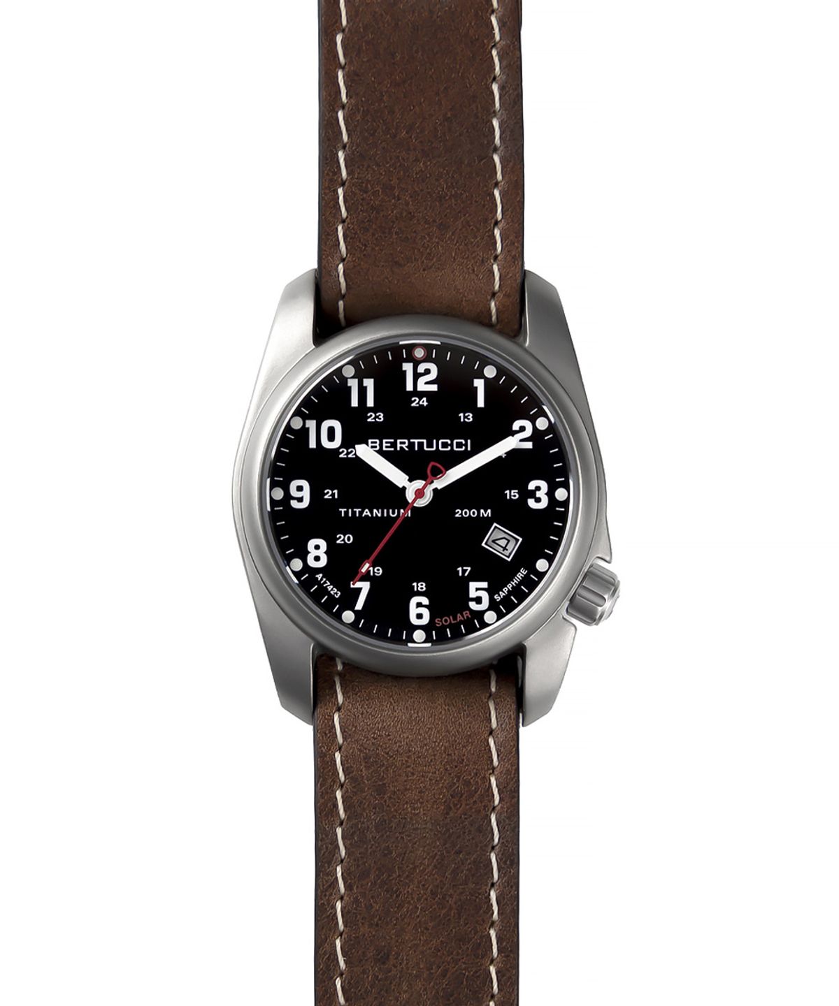 베르투치(BERTUCCI) 호윈 가죽 나토밴드 22mm 너트 브라운 (더블 룹)