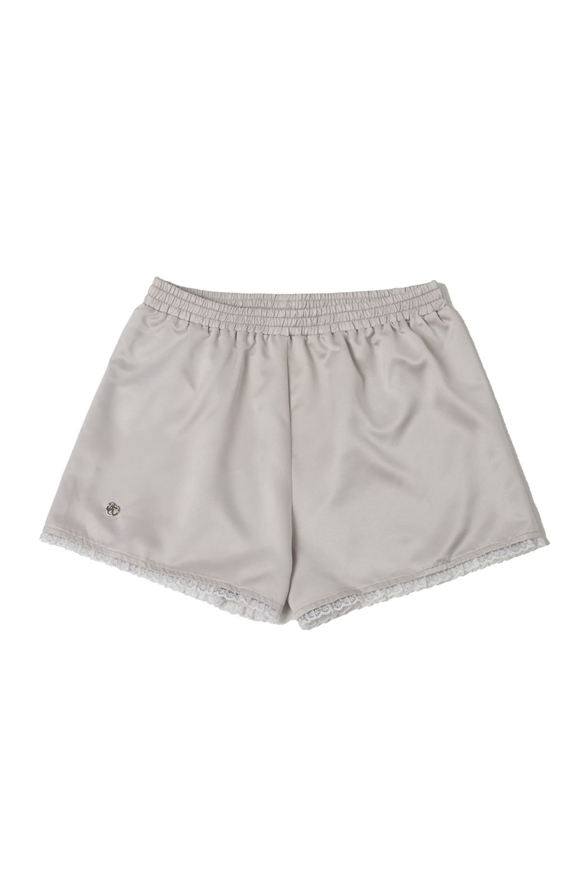 페이키(FAKIII) Classic Glossy Satin Mini Short_LIGHT GRAY