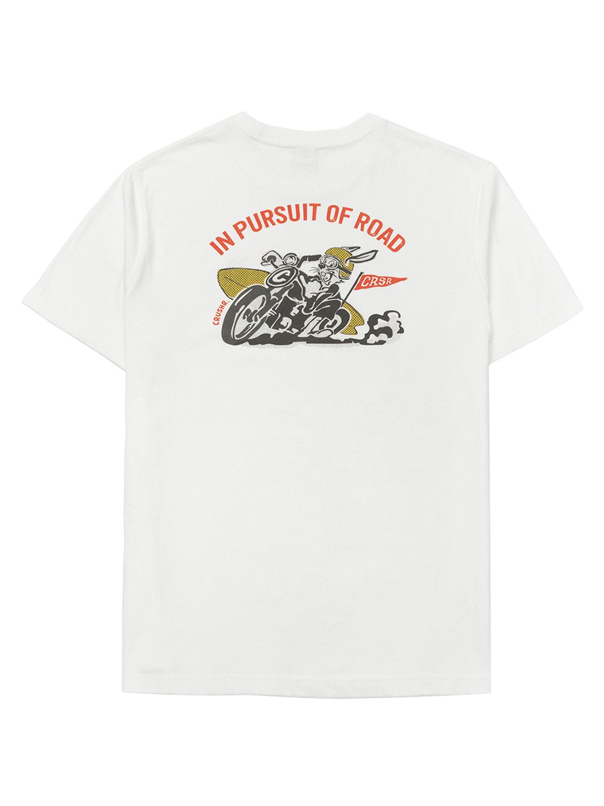 크러셔(CRUSHR) INPURSUIT OF ROAD T-SHIRTS - WHITE